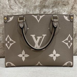LV ONETHEGO PM Empriente Leather Dove/Creme